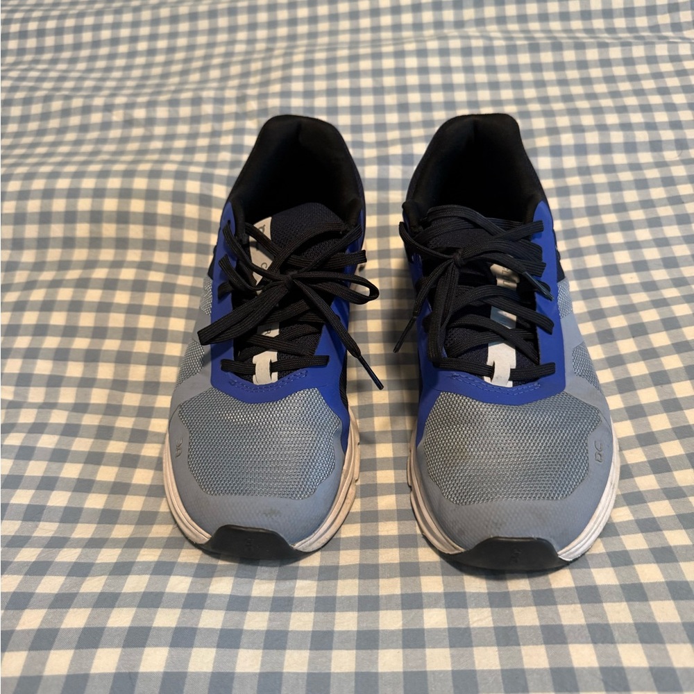 Blue and Gray Athletic Sneakers